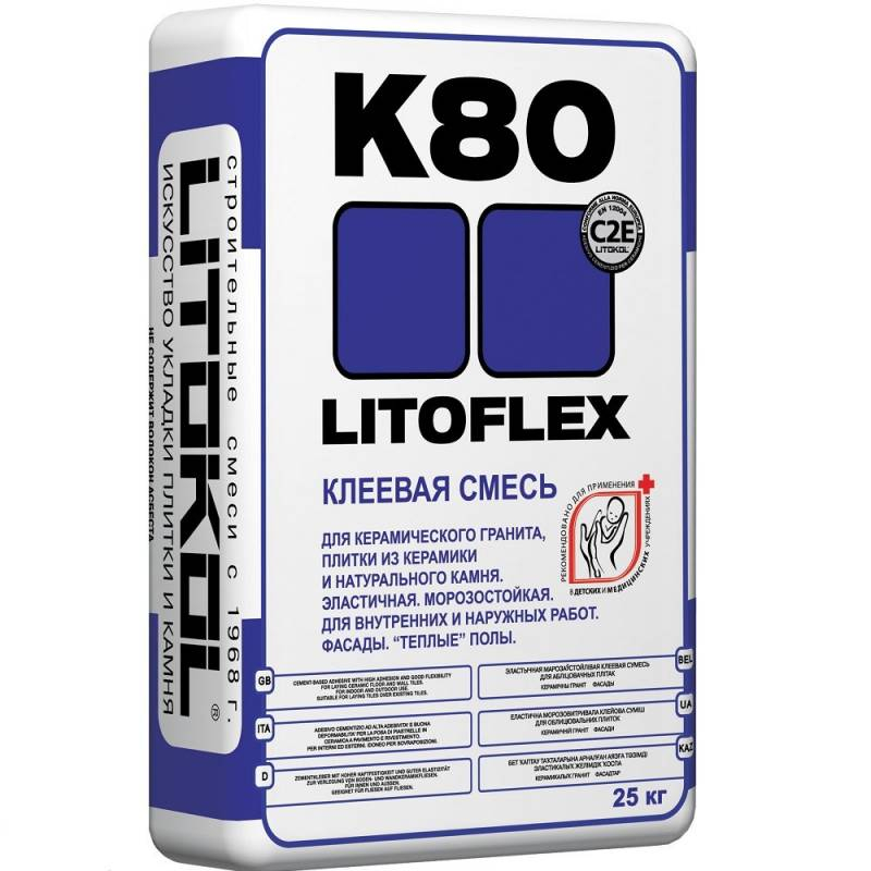Клей плиточный Литокол K80 (LITOFLEX K80) 25кг